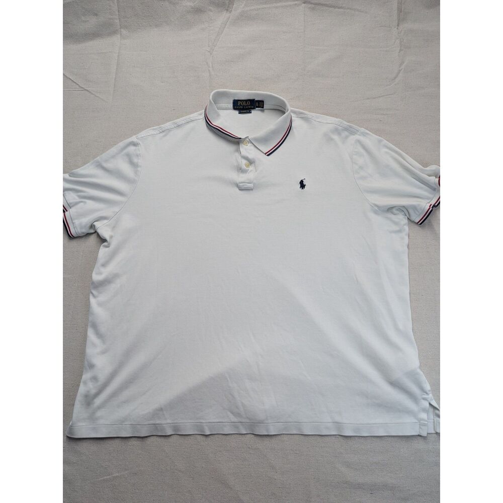 Preppy Heritage Classic XL White Striped Pony Polo Shirt Polo Ralph Lauren